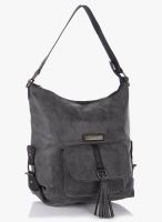 Lino Perros Grey Polyurethane (Pu) Handbag