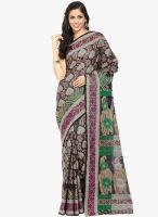Lookslady Multicoloured Printed Saree With Blouse