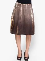 Oxolloxo Brown A-Line Skirt