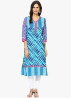 Prakhya Blue Printed Kurta