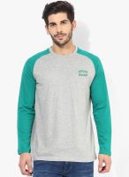 Proline Grey Melange Comfort Fit Round Neck T-Shirt