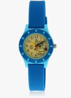 Q&Q Vq13-003 -S Blue/Golden Analog Watch