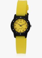 Q&Q Vr15j004y -S Yellow/Yellow Analog Watch