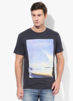 Quiksilver Classic A16 M Black Round Neck T-Shirts