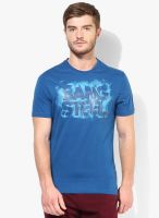 Reebok Bang Steel Tee Blue Training Round Neck T-Shirt
