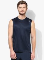 Reebok Re Slvls Navy Blue Running Round Neck T-Shirt