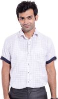 Sieko Nation Men's Checkered Casual Pink Shirt