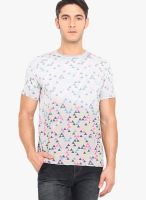 Smokestack Multicoloured Printed Round Neck T-Shirts
