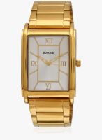 Sonata 77002Ym01 Golden/Silver Analog Watch