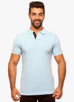 Sports 52 Wear Blue Solid Polo T-Shirt