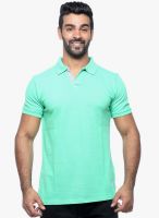 Sports 52 Wear Green Solid Polo T-Shirt
