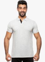 Sports 52 Wear Grey Solid Polo T-Shirt