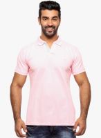 Sports 52 Wear Pink Solid Polo T-Shirt