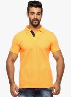 Sports 52 Wear Yellow Solid Polo T-Shirt