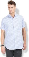 Thisrupt Men's Checkered Casual Blue Shirt