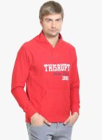 Thisrupt Red Printed Round Neck T-Shirt