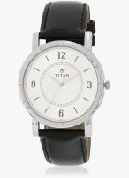 Titan 1639SL03 Black/White Analog Watch