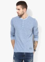 Tom Tailor Blue Regular Henley T-Shirt