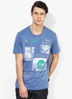 Tom Tailor Blue Regular Round Neck T-Shirt