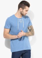 Tom Tailor Blue Regular Round Neck T-Shirt