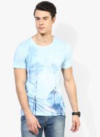 Tom Tailor Blue Regular Round Neck T-Shirt