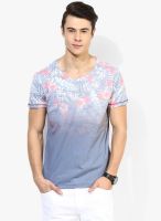 Tom Tailor Blue Regular Round Neck T-Shirt