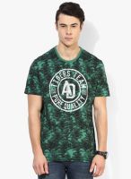 Tom Tailor Green Regular Round Neck T-Shirt