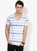 Tom Tailor White Regular Round Neck T-Shirt