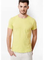 United Colors of Benetton Green Solid Round Neck T-Shirts