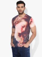 United Colors of Benetton Multicoloured Printed Round Neck T-Shirt