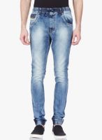 Vintage Blue Mid Rise Slim Fit Jeans