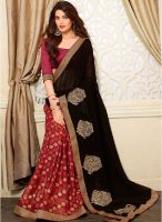 Vishal Black Embellished Saree