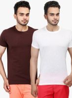 WYM Multicoloured Solid Round Neck T-Shirts