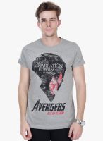 White Kalia Grey Printed Round Neck T-Shirt