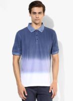 Wills Lifestyle Navy Blue Polo T-Shirt