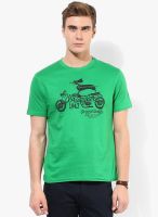 Wrangler Green Round Neck T-Shirt