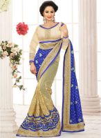 Xclusive Chhabra Blue Embellished Saree