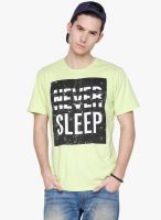 Yepme Green Printed Round Neck T-Shirt