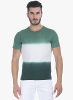 Zobello Green Printed Round Neck T-Shirt Zobello Green Printed Round Neck T-Shirt