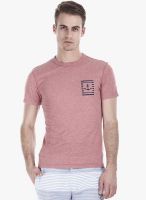 Zobello Pink Printed Round Neck Vest