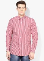 Allen Solly Red Slim Fit Casual Shirt