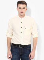 Allen Solly White Linen Casual Shirt