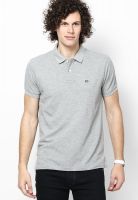 Arrow Sports Grey Melange Polo T-Shirt