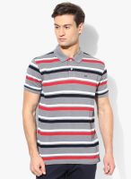 Arrow Sports Grey Melange Regular Fit Polo T-Shirt