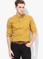 Blue Saint Mustard Yellow Casual Shirt