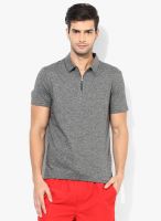 Burton Grey Solid Polo T-Shirts