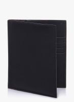 Dandy Black Leather Passport Cover Wallet