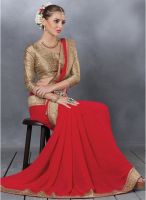 Desi Look Red Printed Saree