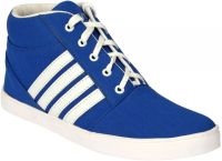 Drivn Ankle Length Casual Sneakers(White, Blue)