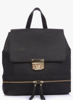 Ebano Black Leather Backpack